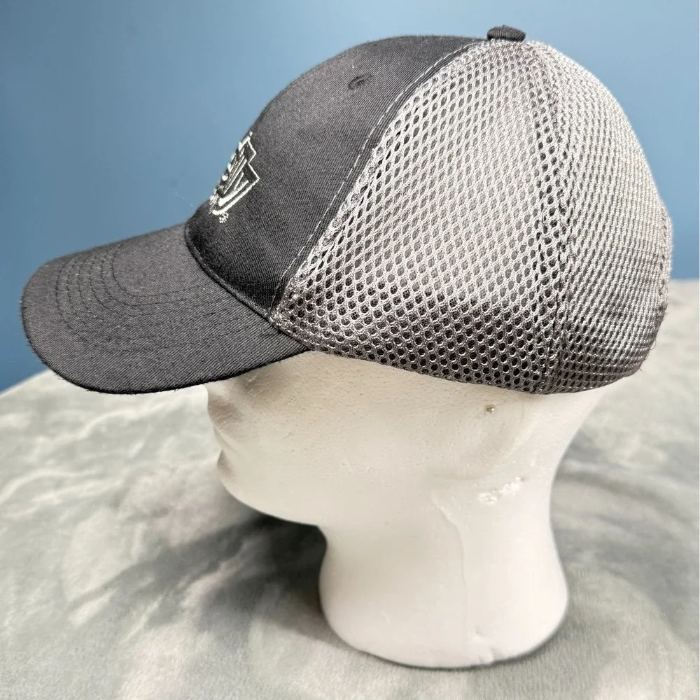 OReilly Auto Parts Trucker Hat Mens Adjustable Black Gray Mesh Snapback